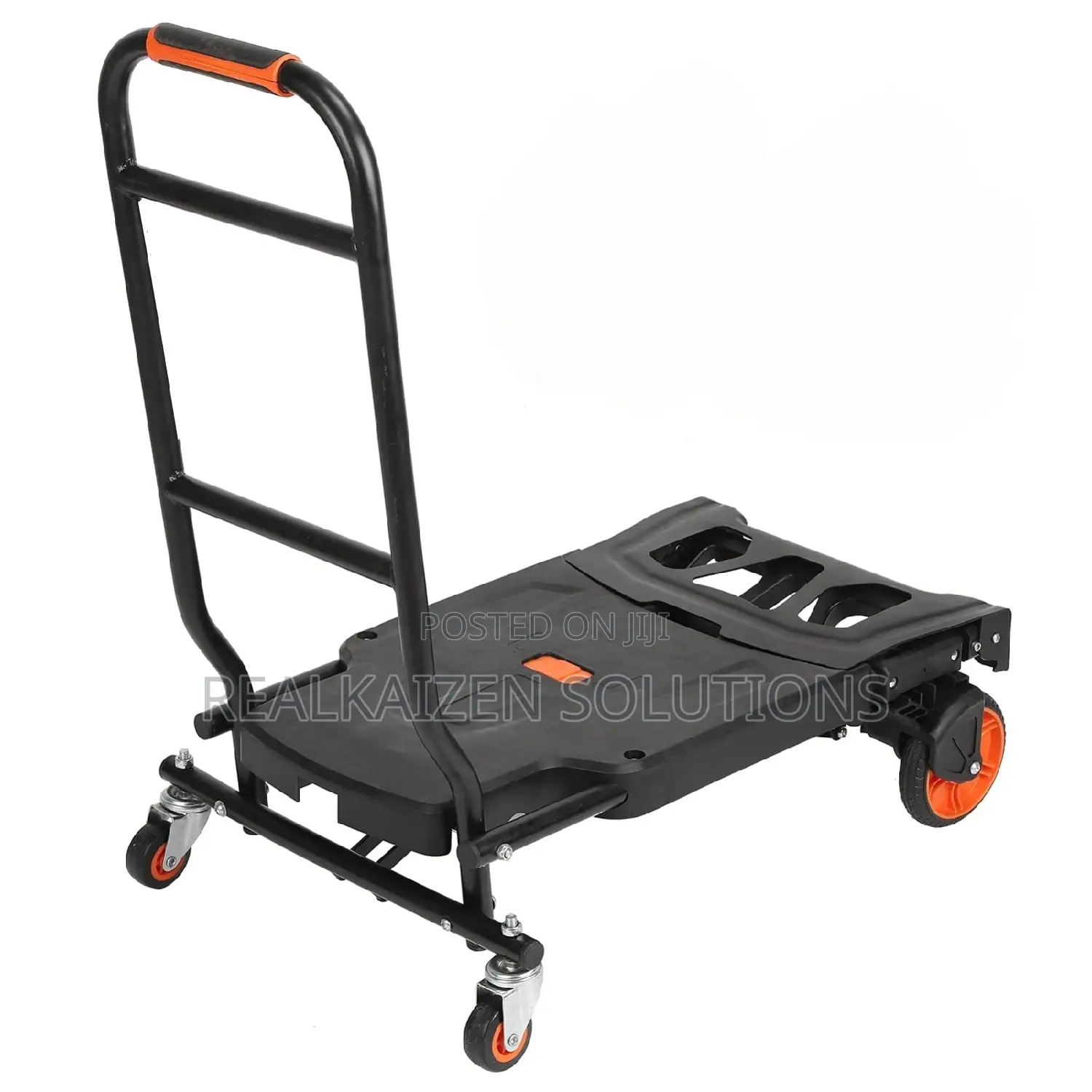 Black Heavy Duty Folding Hand Truck and Dolly Cart