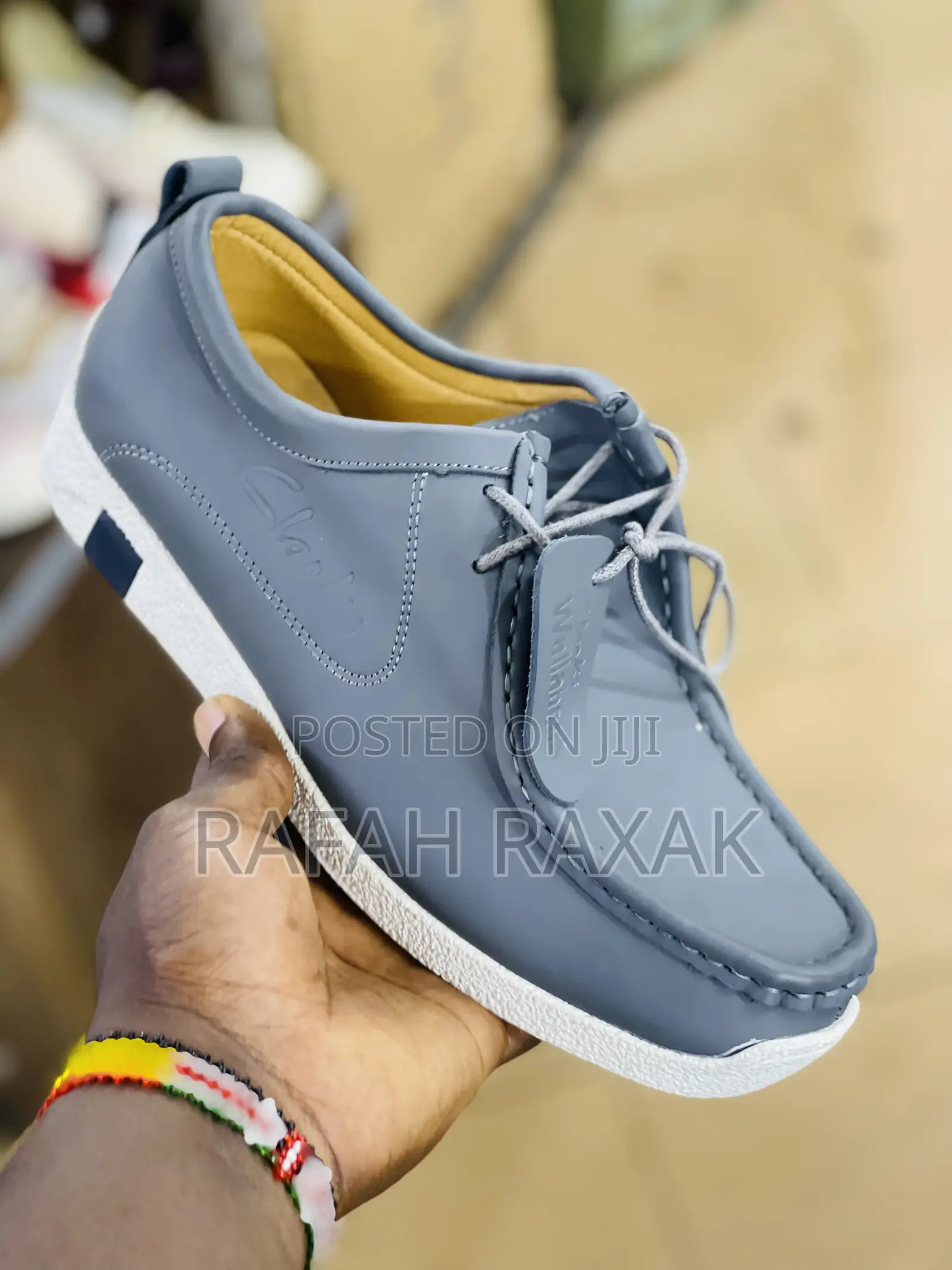 Original Classic Men’S Leather Grey Clarks Wallabees