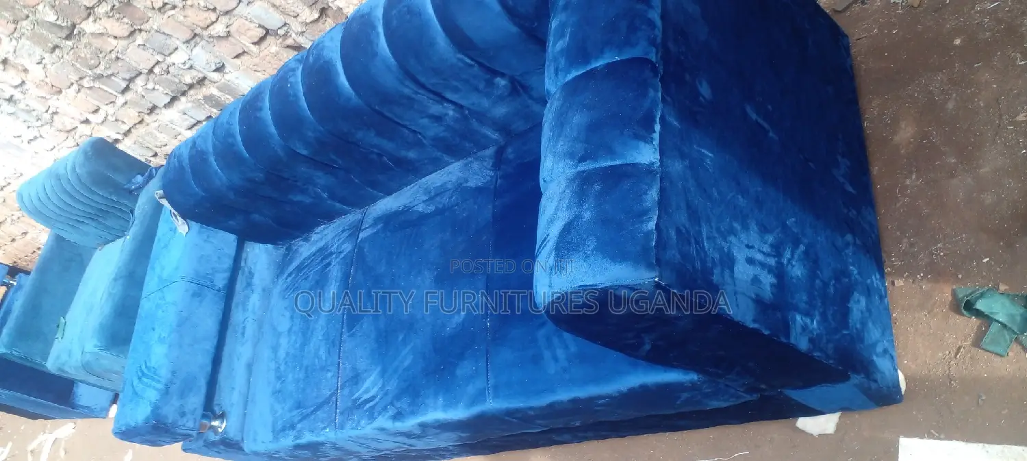 3 Seater Sofa Seat in Blue Colour