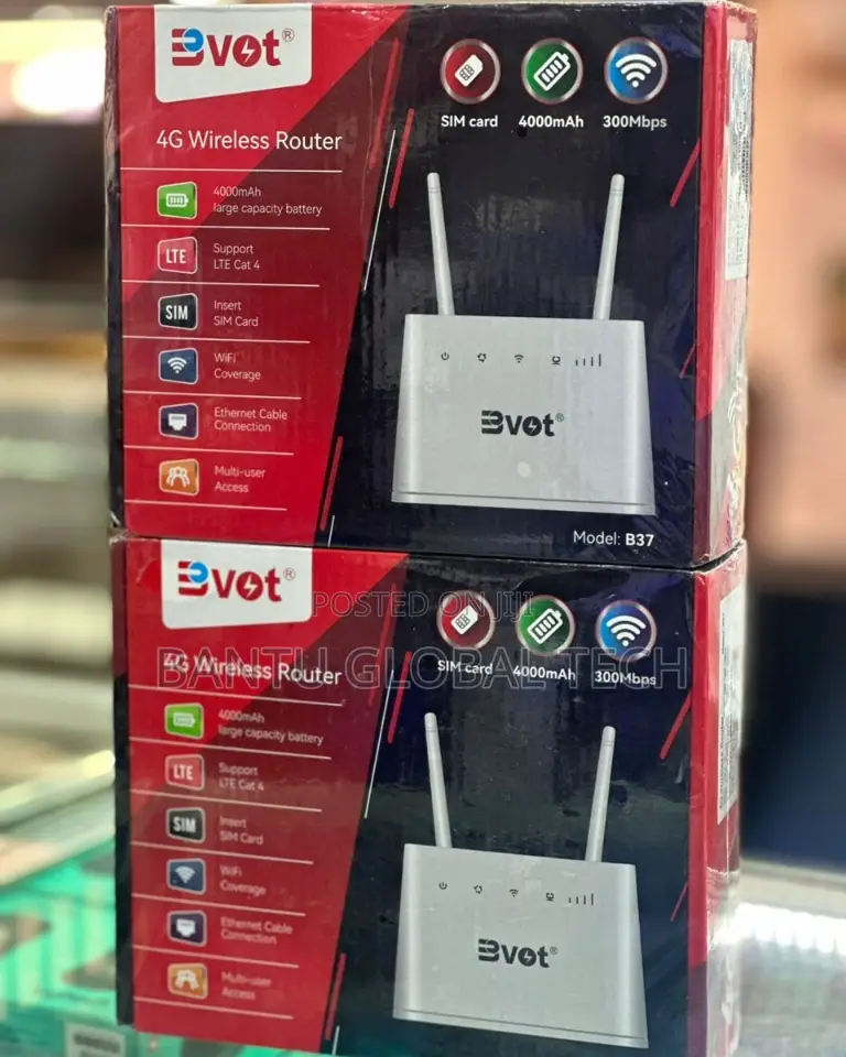 Bvot 4G LTE Rechargeable Router