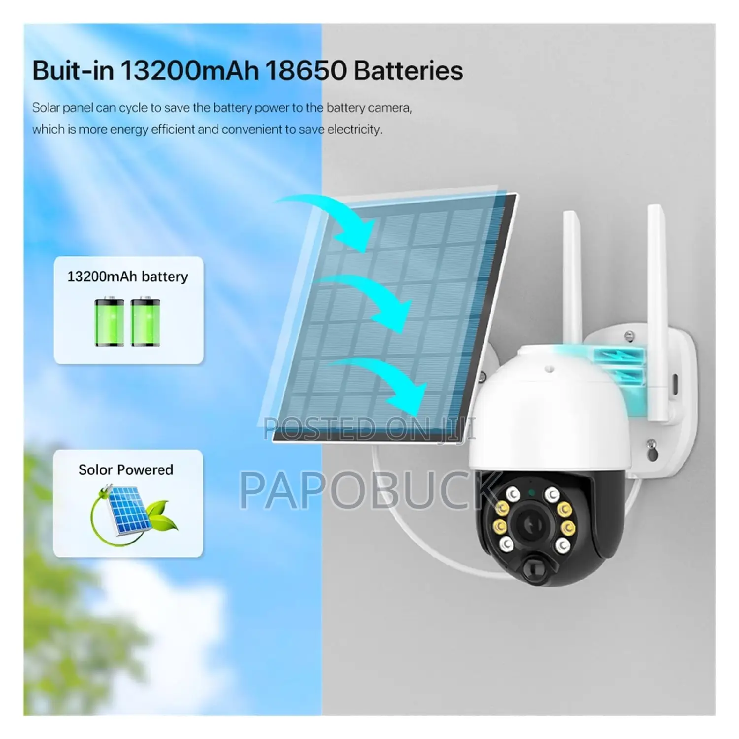 Ip 66 Solar Waterproof Camera