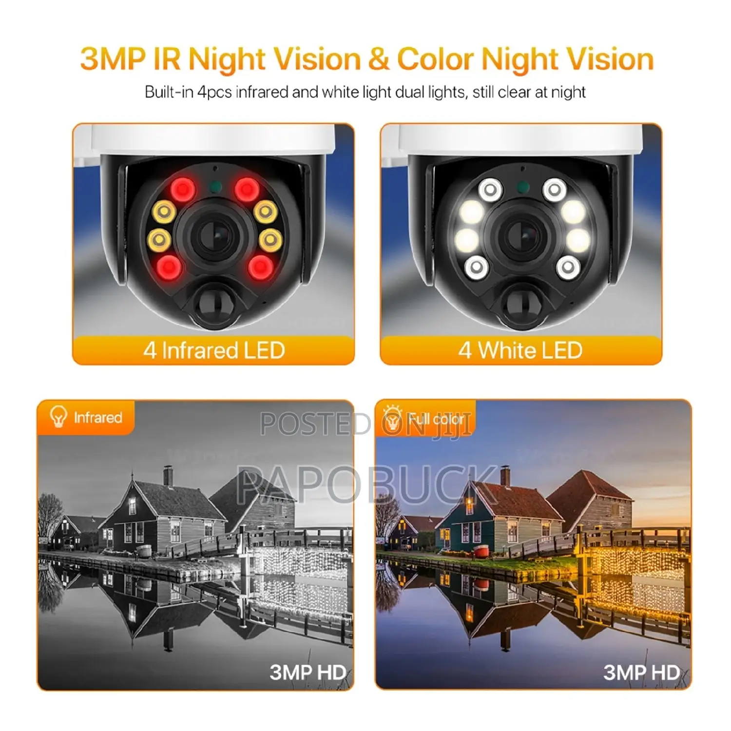 Ip 66 Solar Waterproof Camera