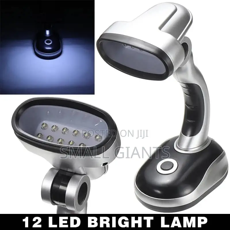 12 LED Portable Battery Operated Table Lamp
