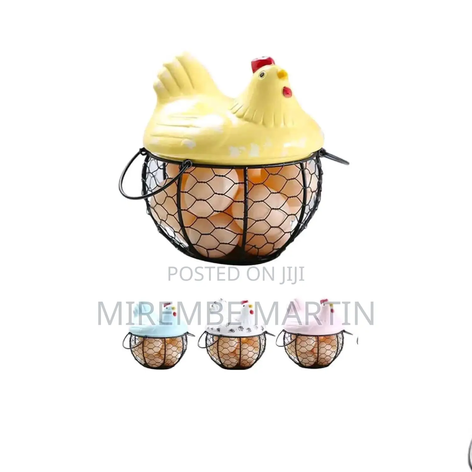 Iron Egg Storage Basket.