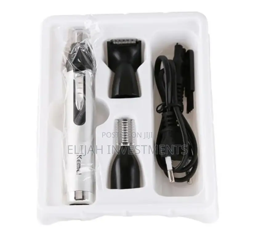Kemei 3 In1 Electric Nose Ear Trimmer-Rechargeable Shaver