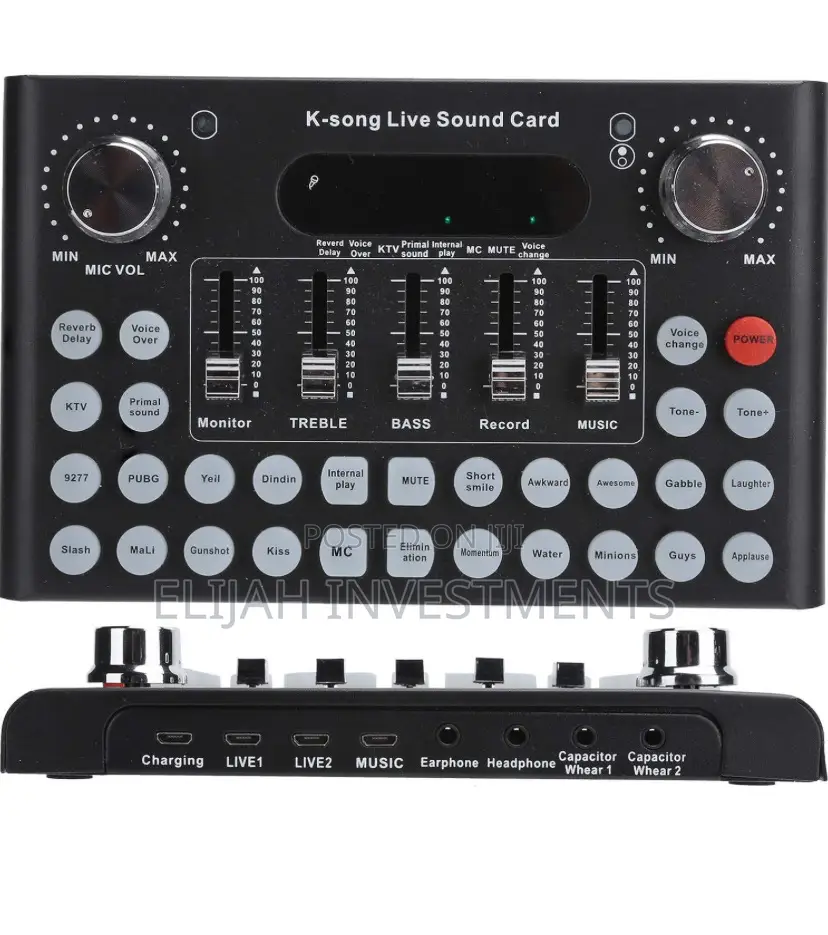 Live Sound Card With Effects,Voice Changer With BT