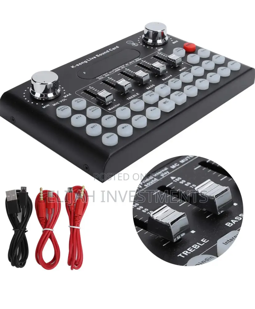 Live Sound Card With Effects,Voice Changer With BT