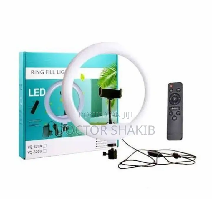 Ceramic 12'' White Ring Light