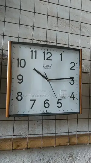 Sonam Wall Watch Quartz Clock - Gold White