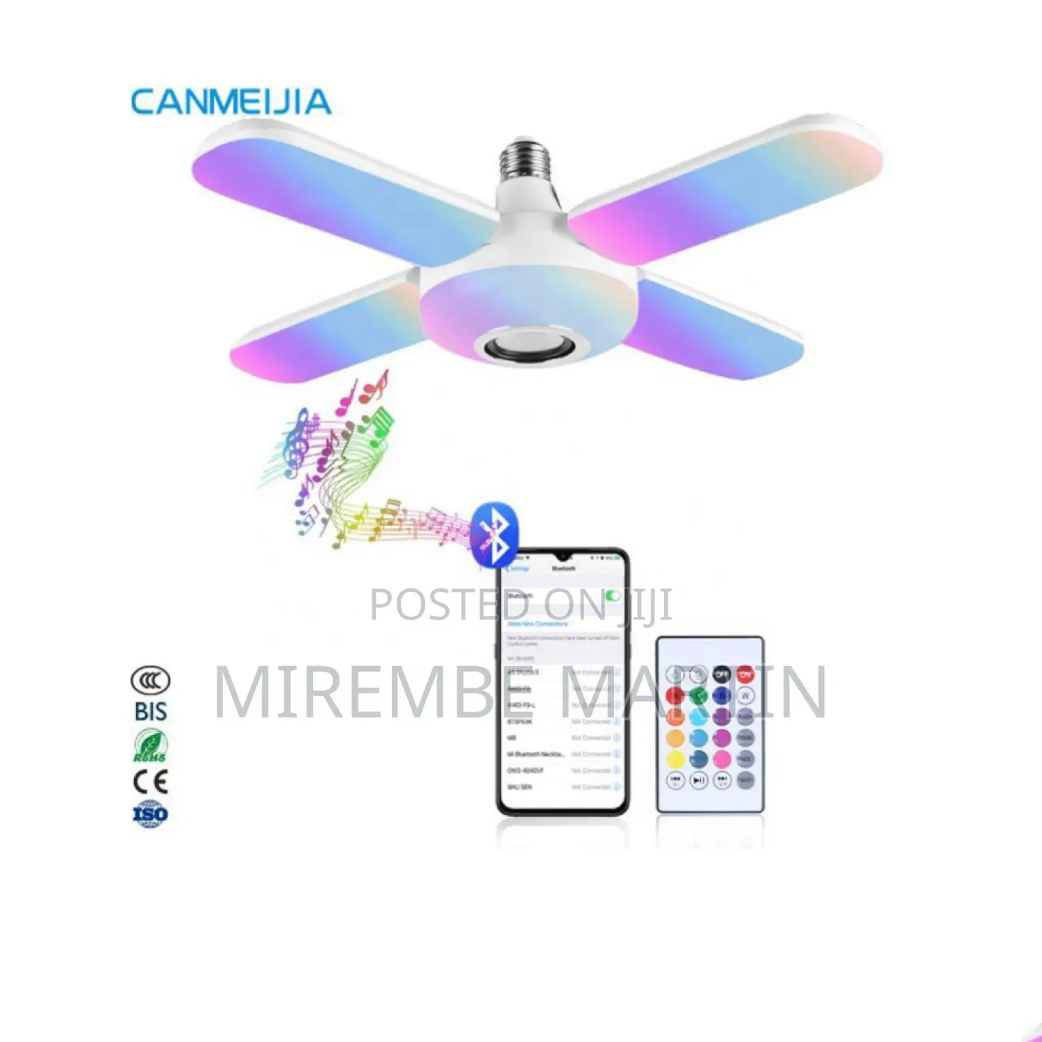 Multicolours Bluetooth Led Light With Speakers.
