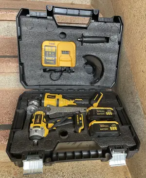 Grinder And Wrench Tool Kit Cordless With 2 Batteries