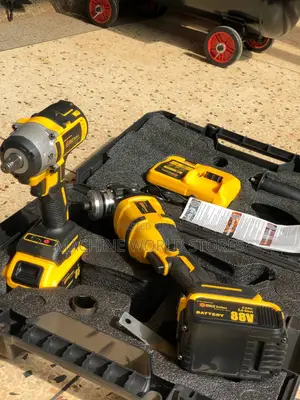 Cordless Grinder and Wrench Set.