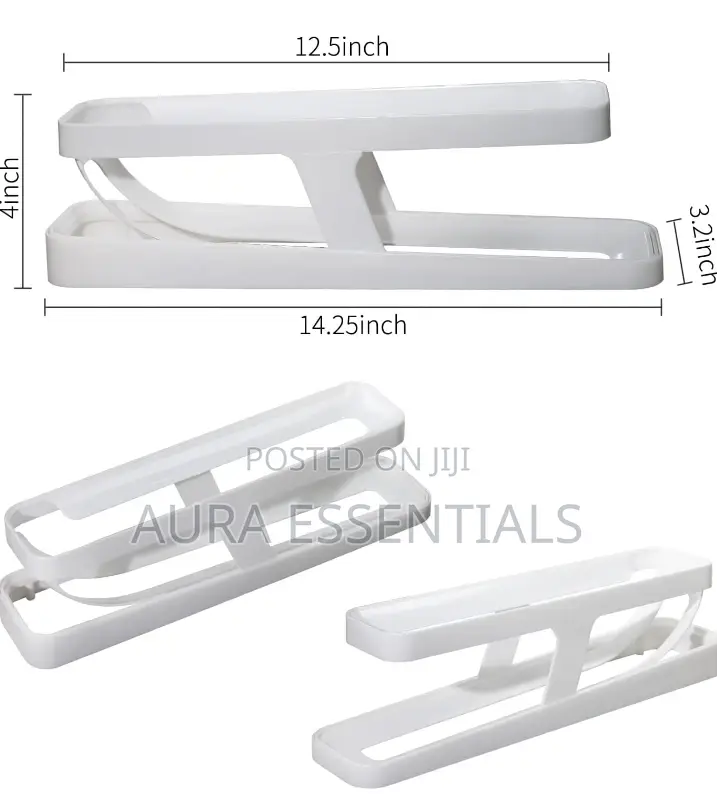 2 - Tier Rolling Egg Holder Dispenser