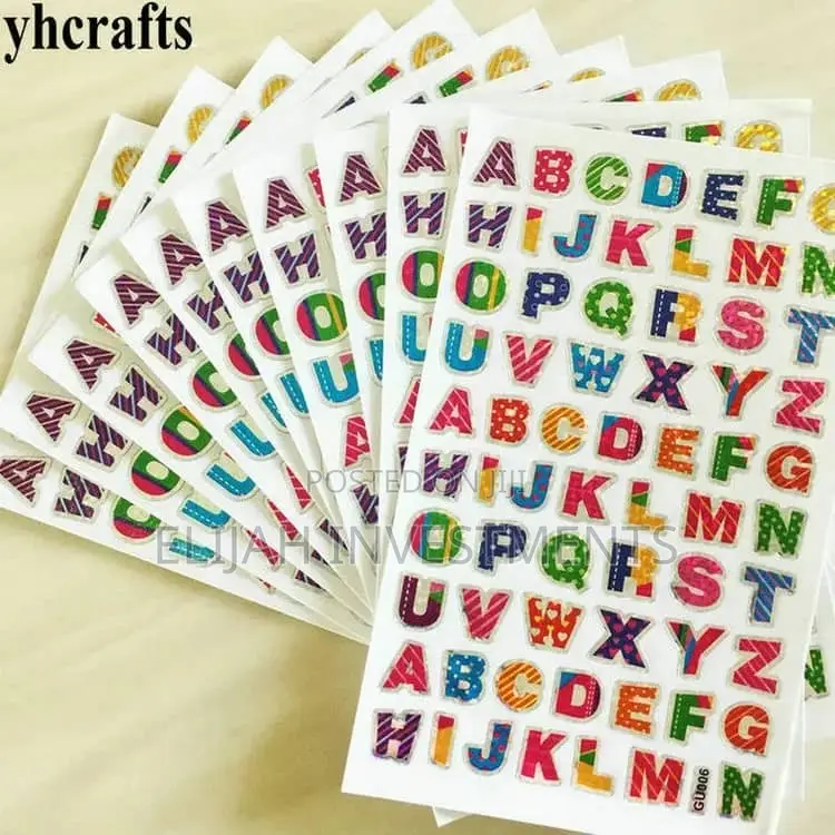 1 Sheet a-Z English Alphabet Stickers