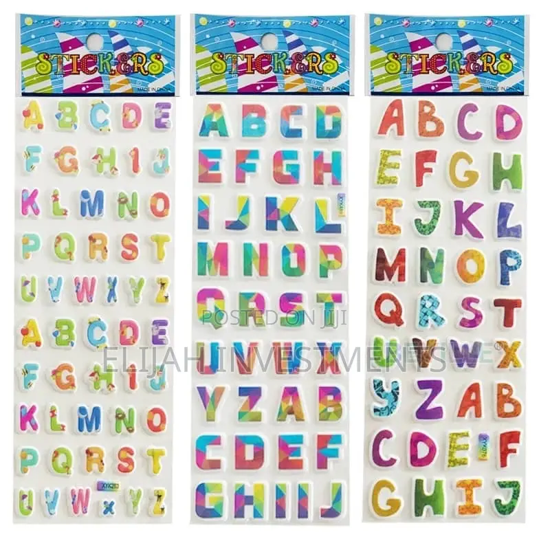 1 Sheet a-Z English Alphabet Stickers