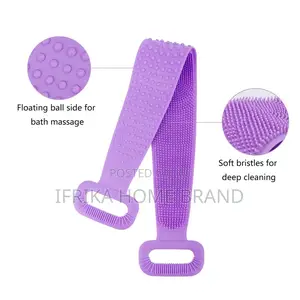 Silicone Bath Body Brush Soft Rub Back Scurbber Exfoliating