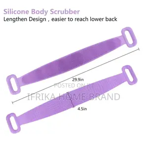 Silicone Bath Body Brush Soft Rub Back Scurbber Exfoliating