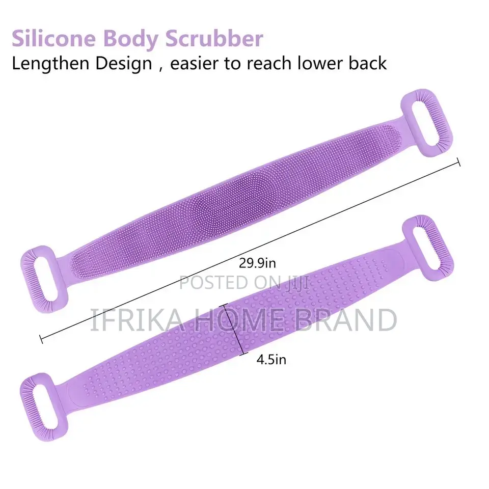 Silicone Bath Body Brush Soft Rub Back Scurbber Exfoliating