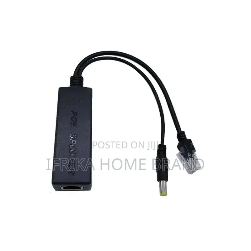 POE Splitter 48V to 12V CCTV Camera Connector Adapter Cable
