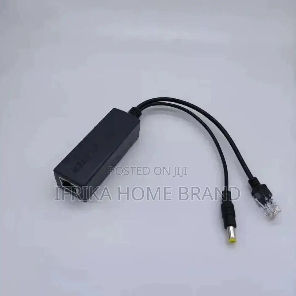 POE Splitter 48V to 12V CCTV Camera Connector Adapter Cable