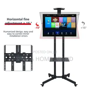 Mobile TV Trolley Bracket 1500 Rotating Horizontal