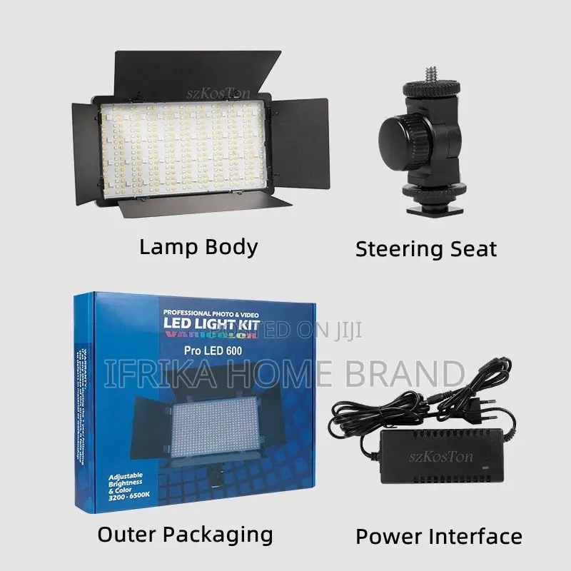 U600 U800 RGB Video Light LED Photo Studio Light Camera
