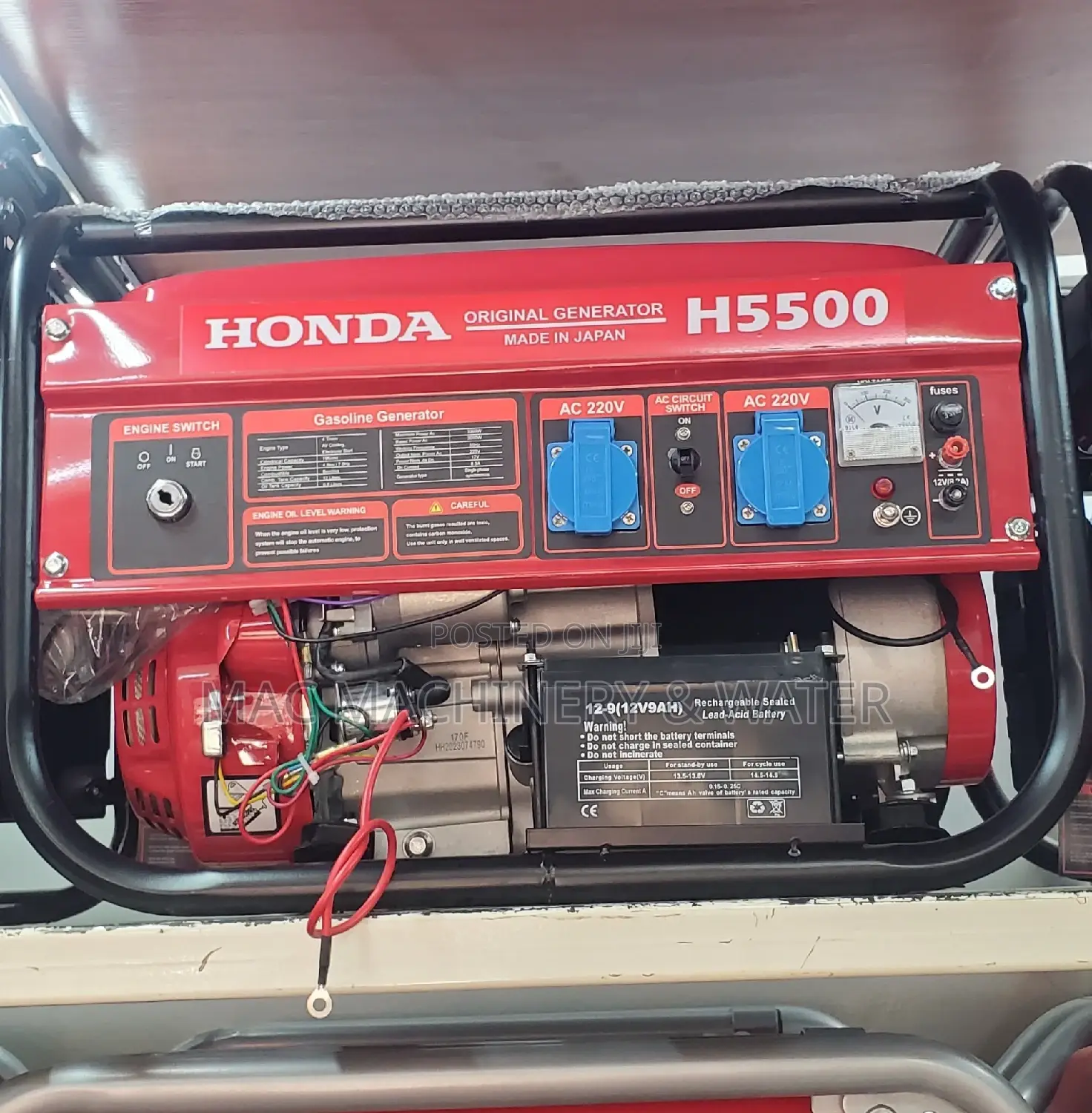 Honda 3.8kva / 3.3kw Petrol Generator Self/Key Start