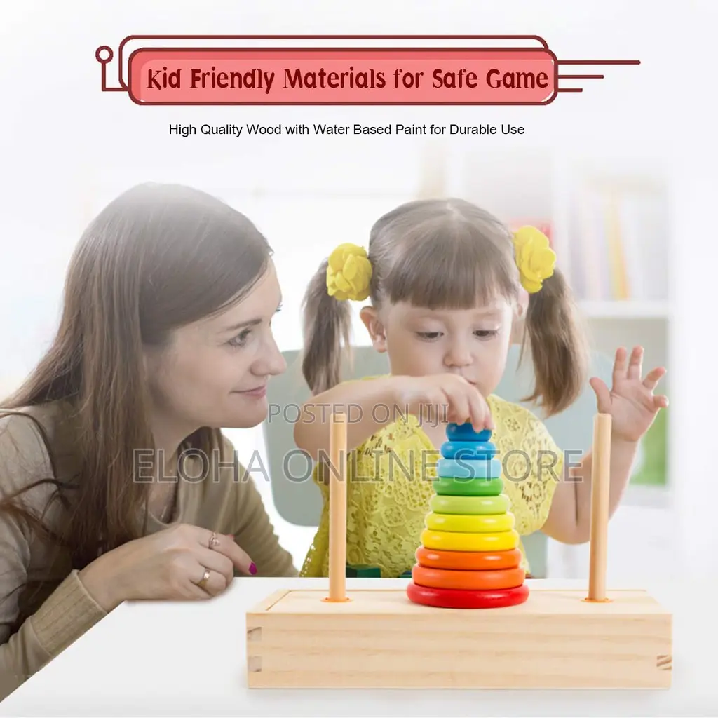Baby IQ Wooden Stacking Tower