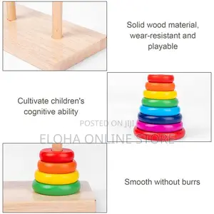 Baby IQ Wooden Stacking Tower