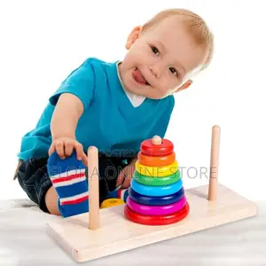 Baby IQ Wooden Stacking Tower