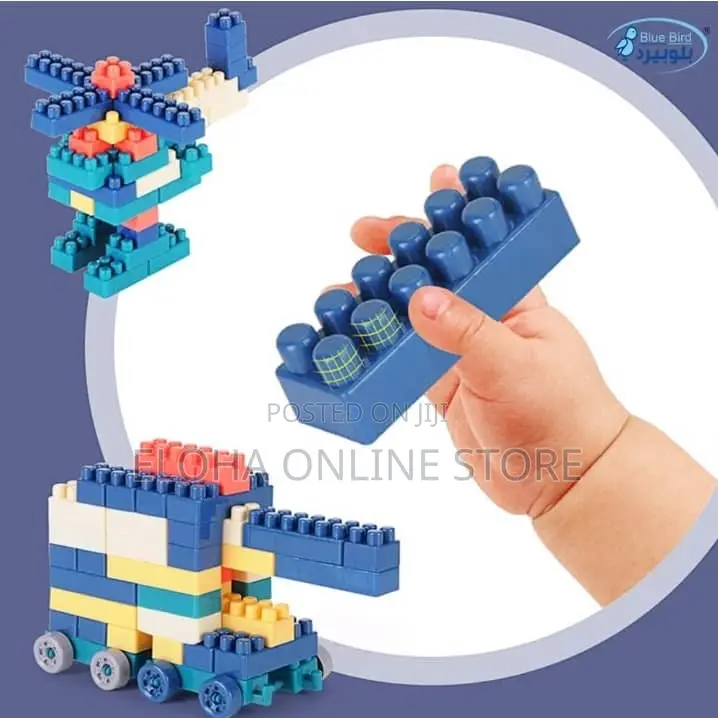 Children Assembling Building Blocks