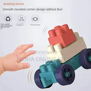 Children Assembling Building Blocks