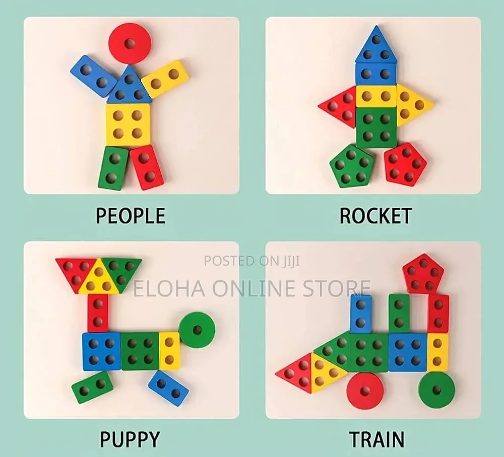 Toddler Puzzle Stacking Blocks