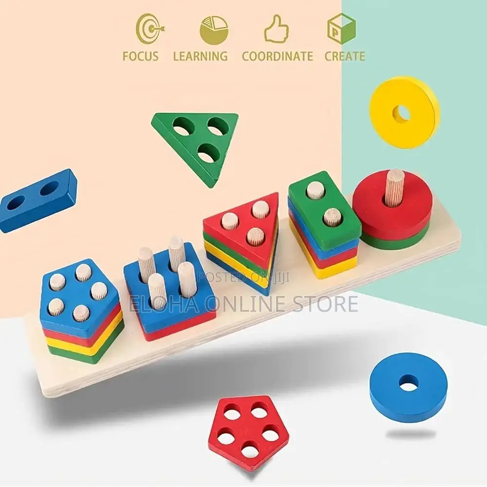 Toddler Puzzle Stacking Blocks