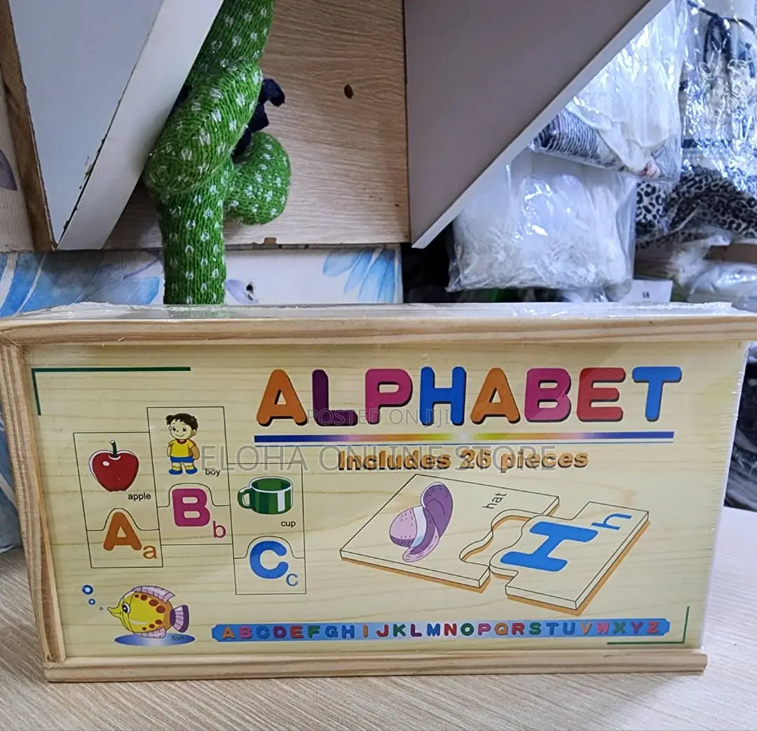 Wooden English Alphabet Kids Puzzle