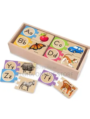 Wooden English Alphabet Kids Puzzle