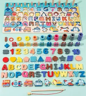 7 in 1 Wooden Number Puzzles for Toddlers