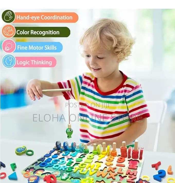 7 in 1 Kids Puzzle Blocks Board