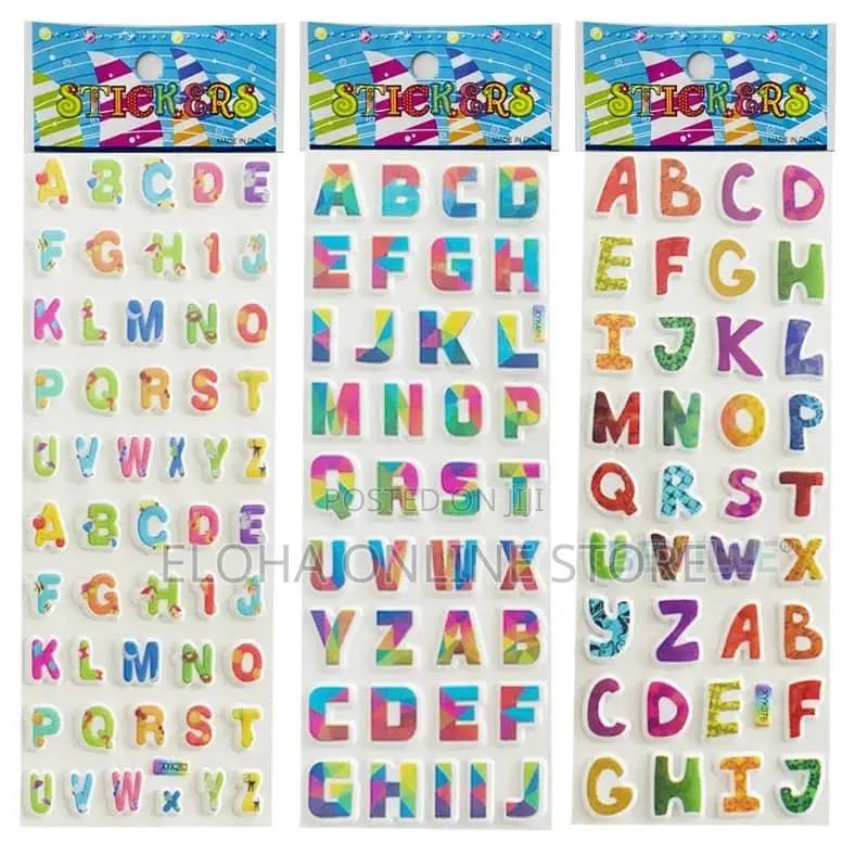 1 Sheet a-Z English Alphabet Stickers