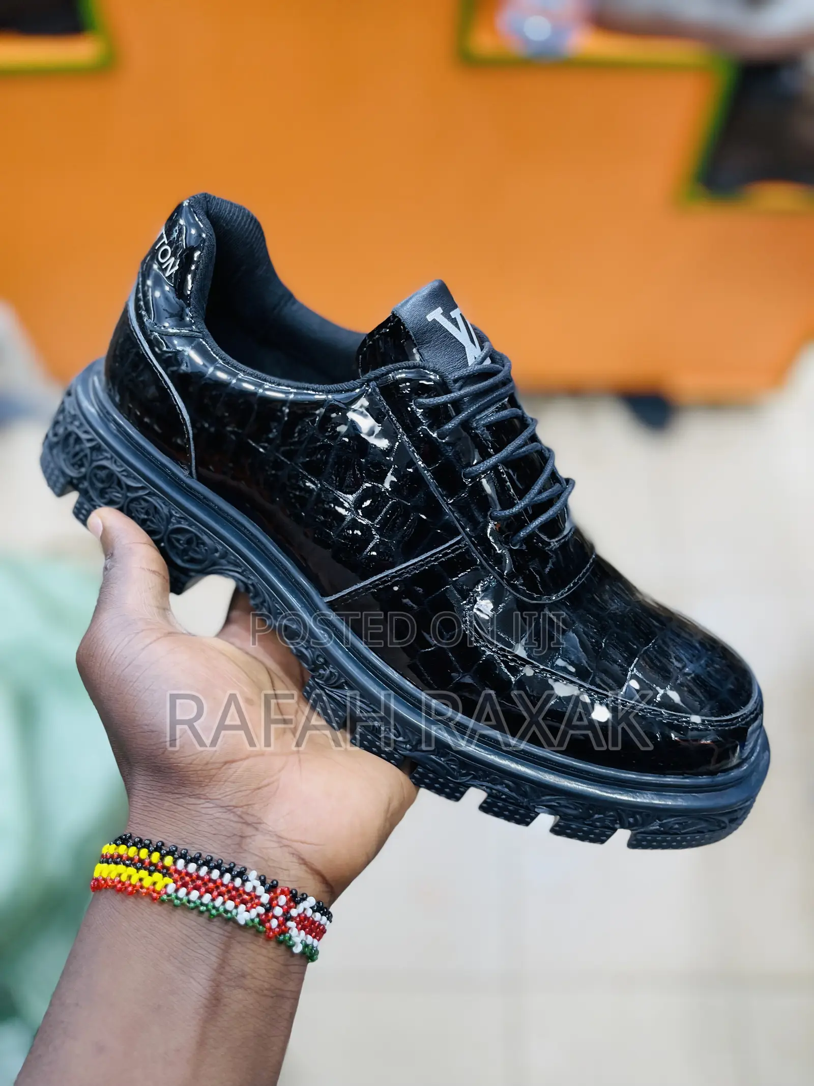 Original Louis Vuitton Shinny Big Sole Shinny Mirror Shoes