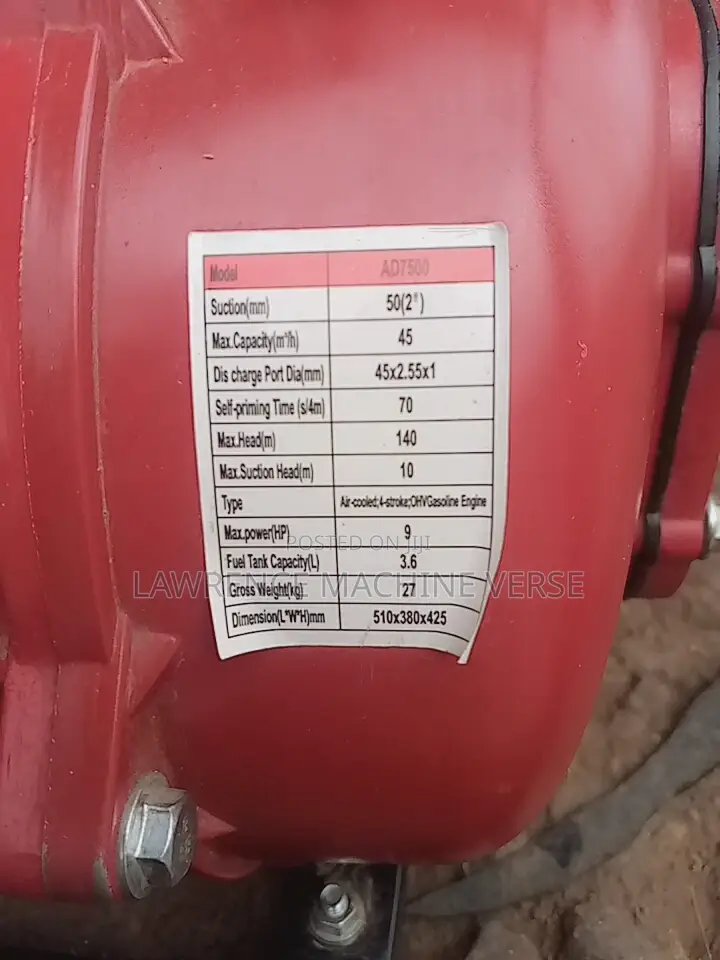 High Pressure Washer Pump, Sprinkler and Hose Pipe
