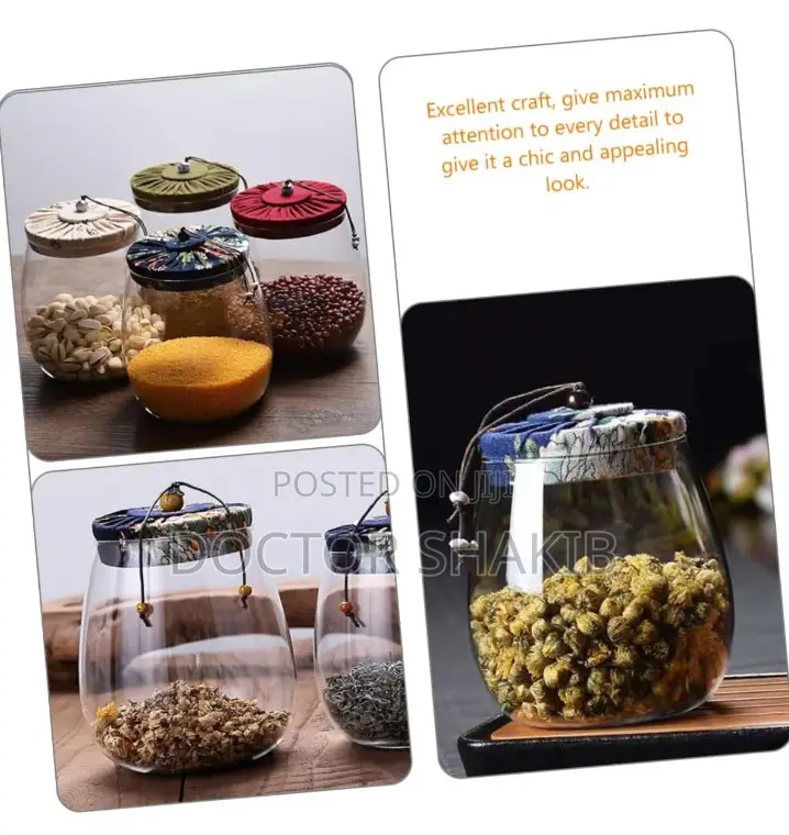 New Glass Jar Coffee Canister