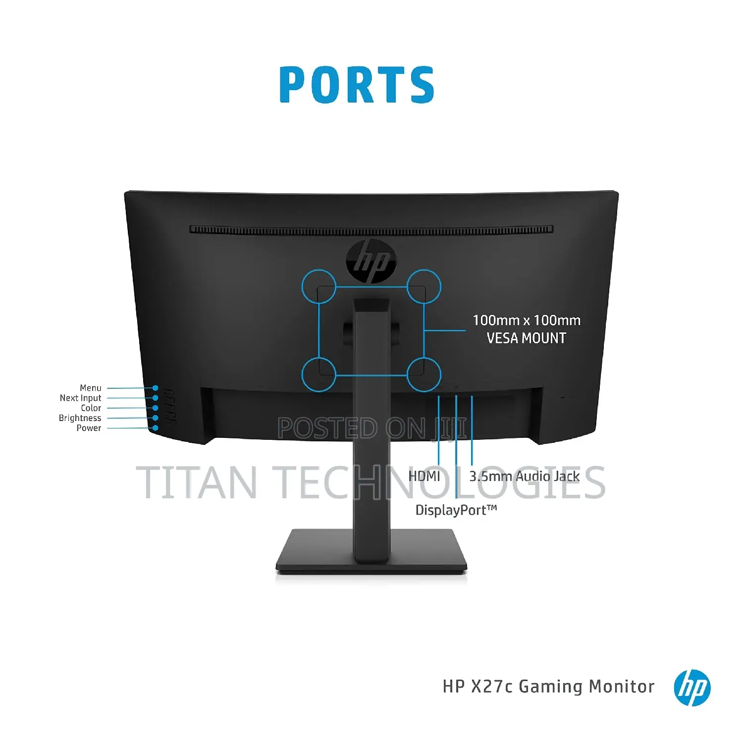 HP X27c Curved FHD Gaming Monitor