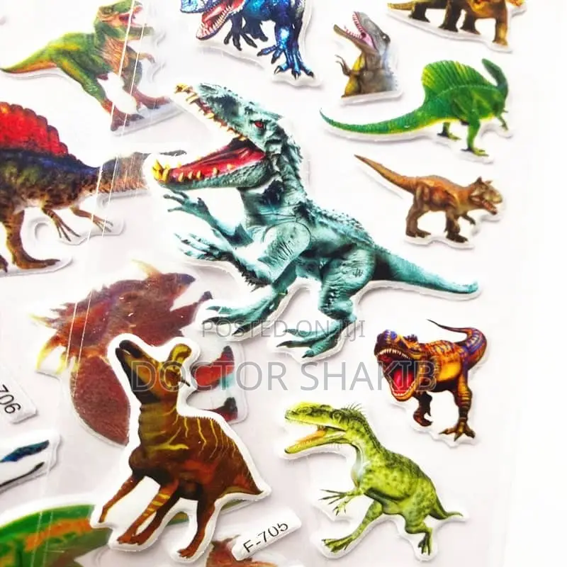 1 Sheet Little Dinosaur 3D Stickers