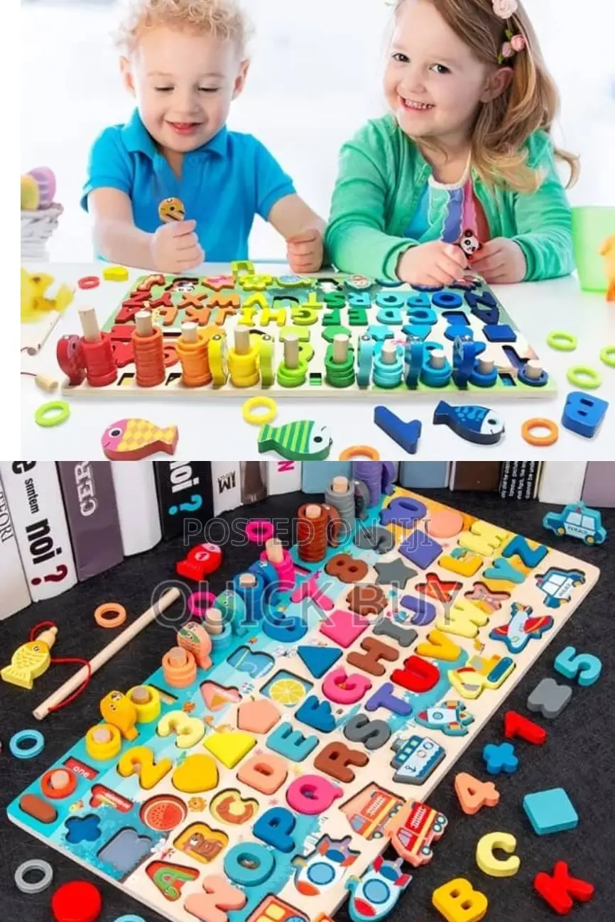 7 in 1 Kids Puzzle Blocks Board