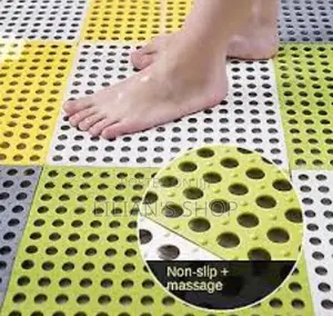 6pcs Interlocking Non Slip Bathroom Floor Tiles Mat