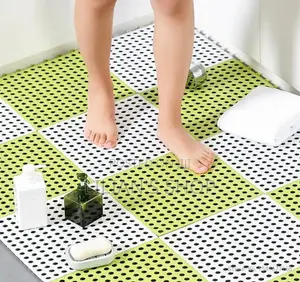6pcs Interlocking Non Slip Bathroom Floor Tiles Mat