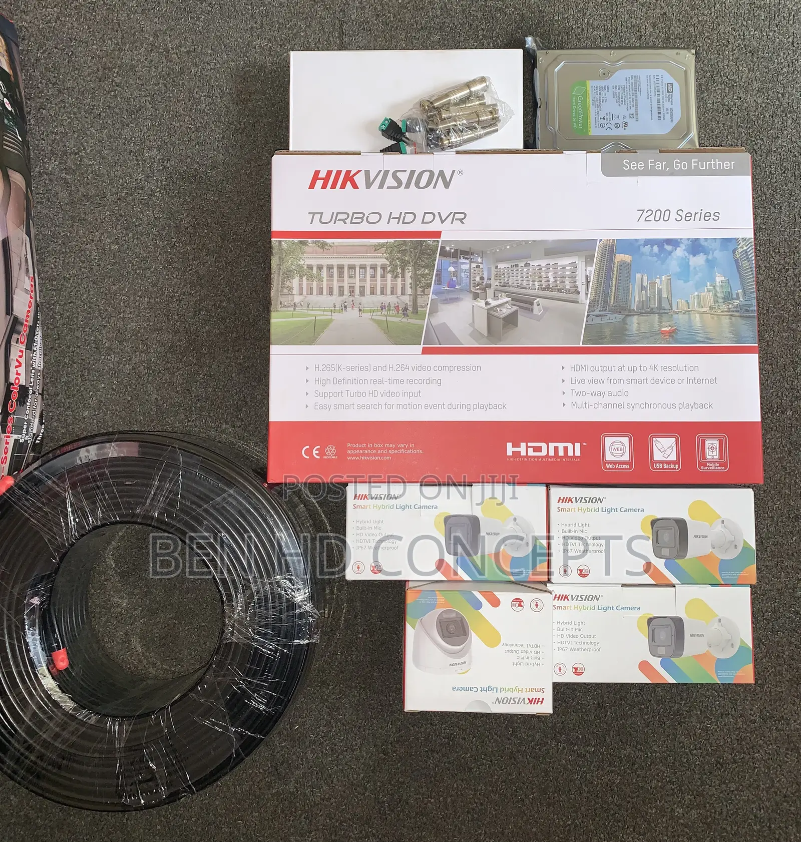 CCTV 4 Channel Package Colorvu