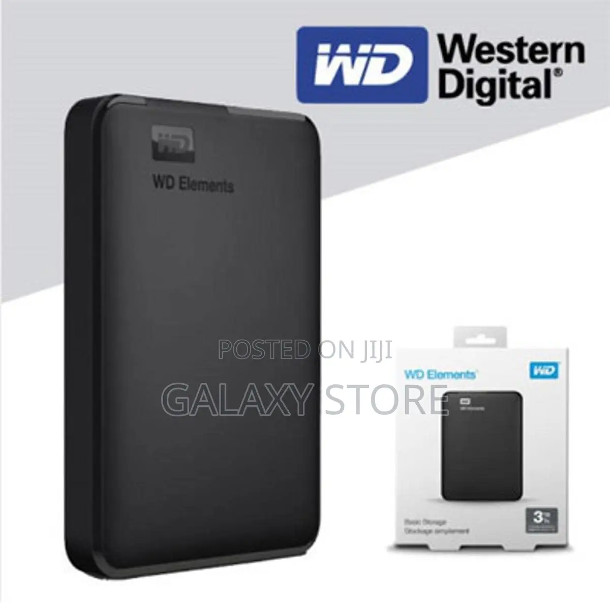 Wd External Hard Drive Case Western Digital Elements (Black)
