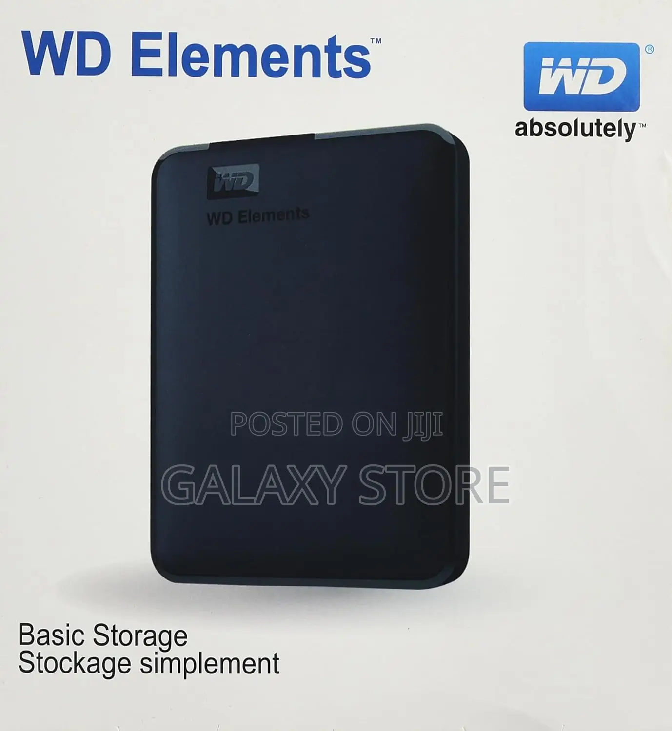 Wd External Hard Drive Case Western Digital Elements (Black)